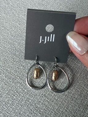 J. Jill Two-Tone Teardrop Dangle Earrings